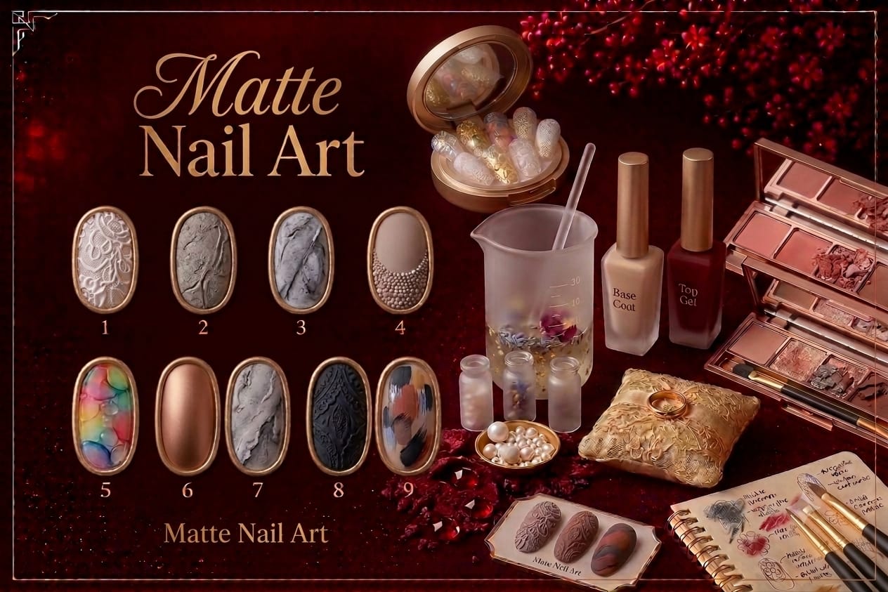 Matte Nail Art